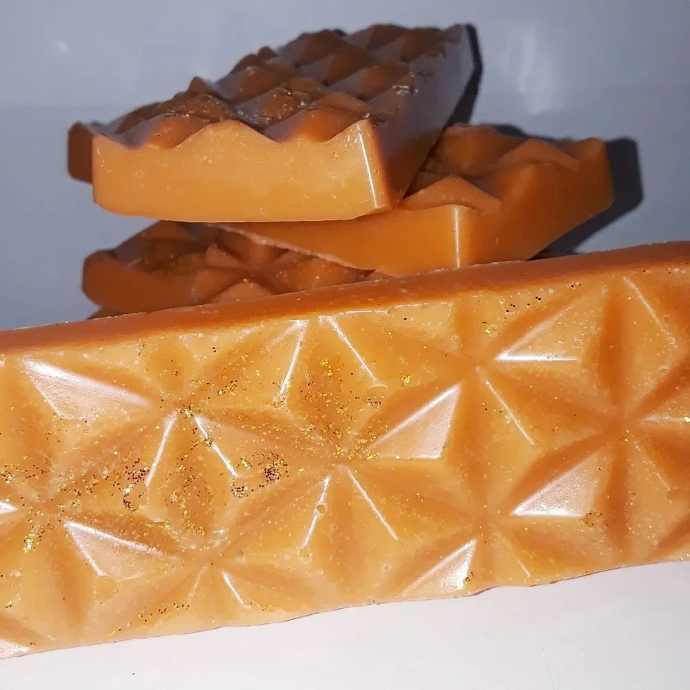 HAND Crafted Pumpkin Spiked waxmelt glitter bar 1pc buy1 get 2 free mix n match
